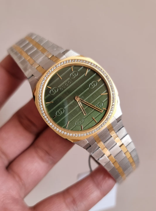 High Quality Luxury Branded Watch - Green Dail