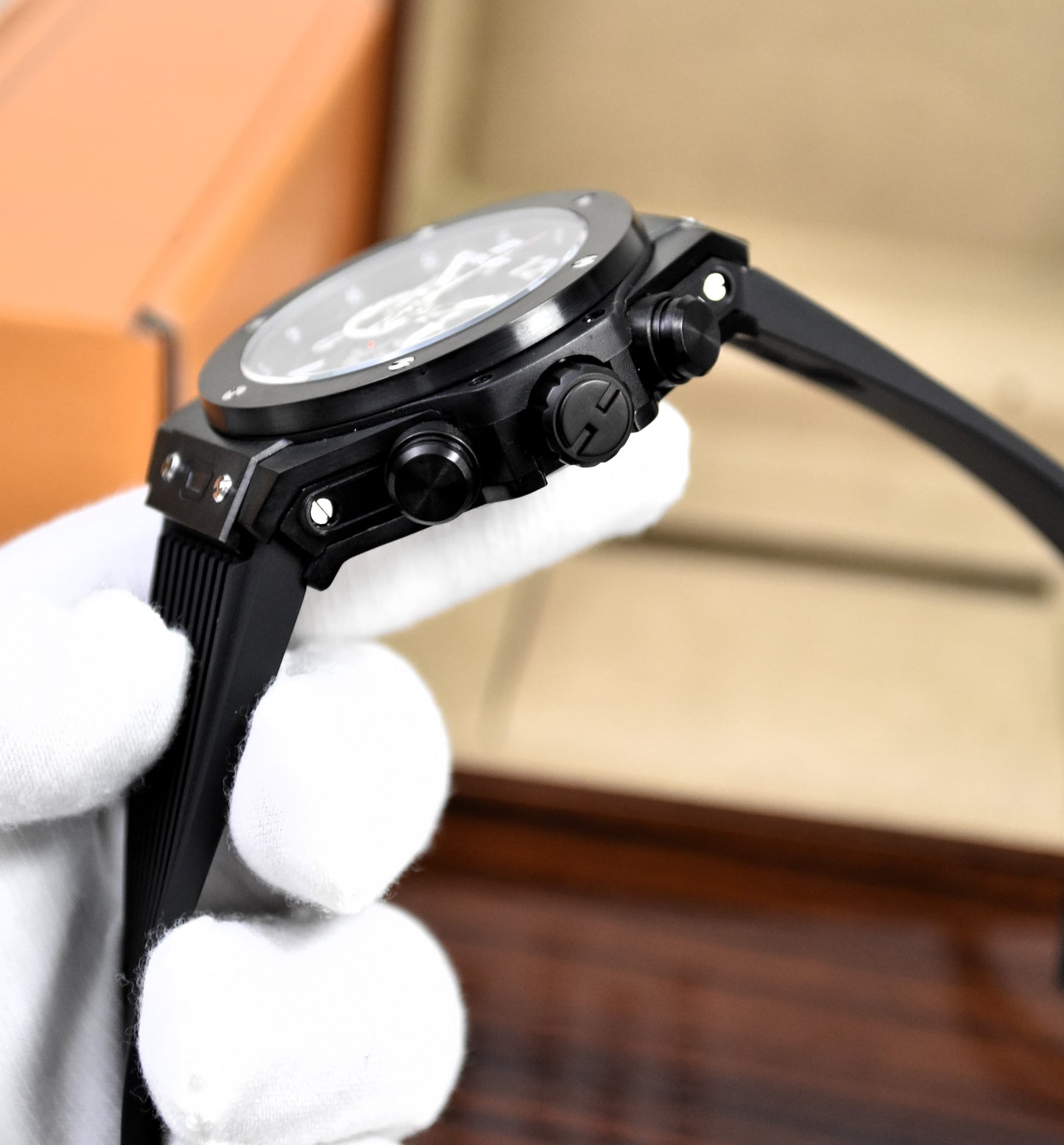 High Quality Luxury Branded Watch - Pure Black