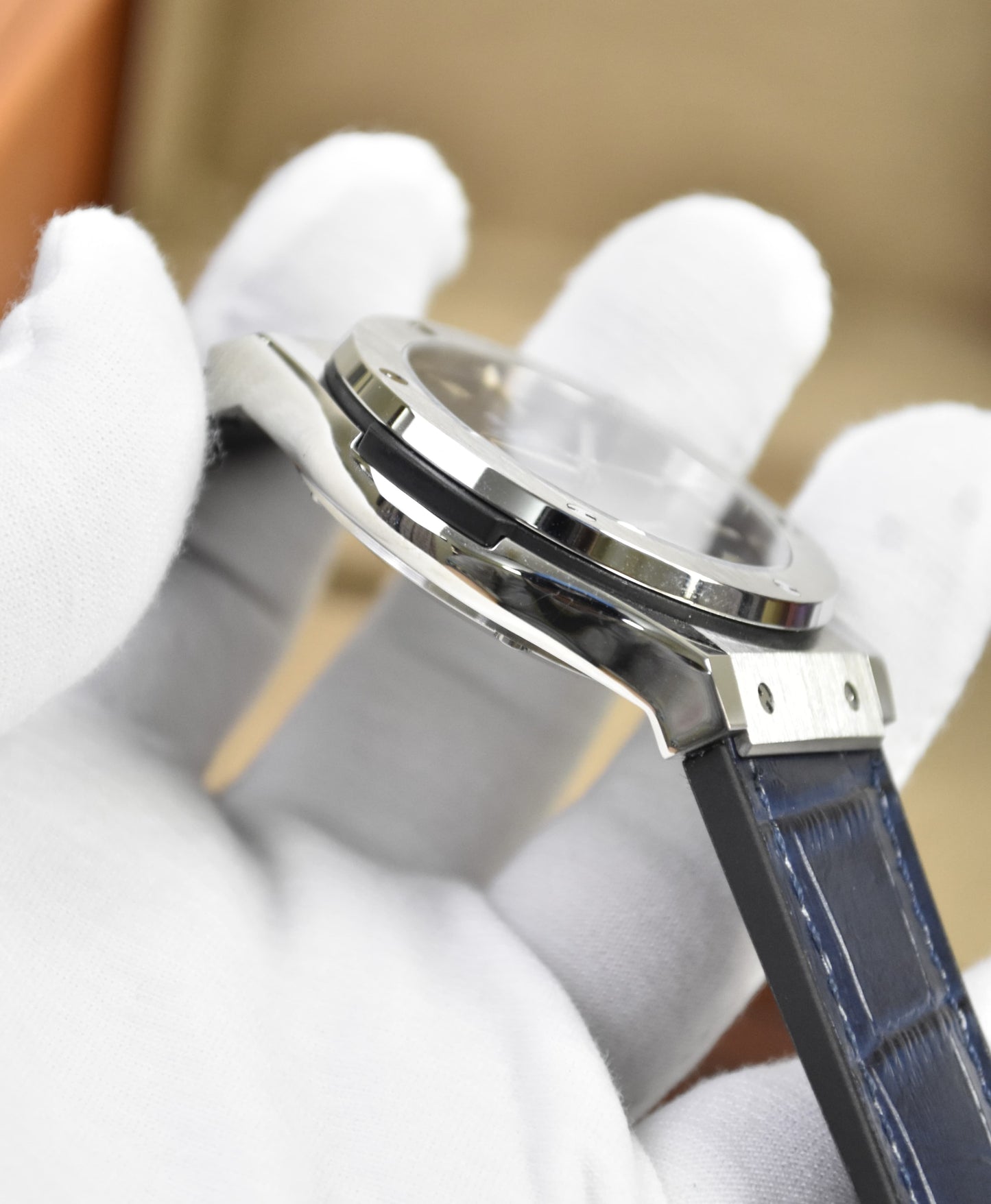 High Quality Luxury Branded Watch - Blue Leather