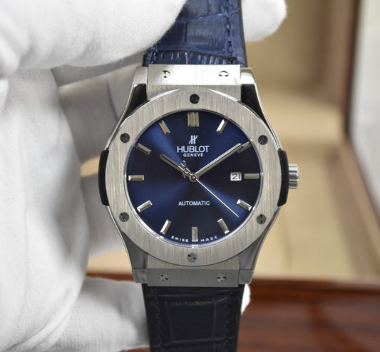 High Quality Luxury Branded Watch - Blue Leather