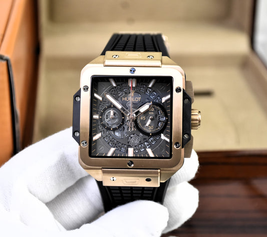 High Quality Luxury Branded Watch - Black Gold
