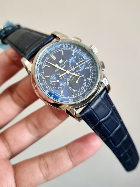 High Quality Luxury Branded Watch - Blue Dail