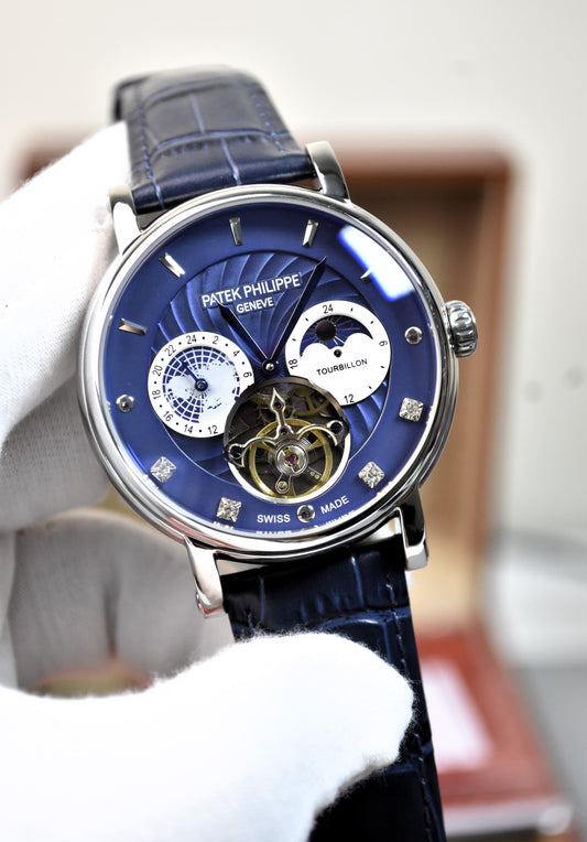 High Quality Luxury Branded Watch -Blue(strap)