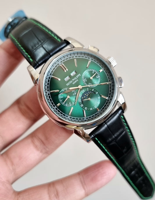 High Quality Luxury Branded Watch - Green Dail
