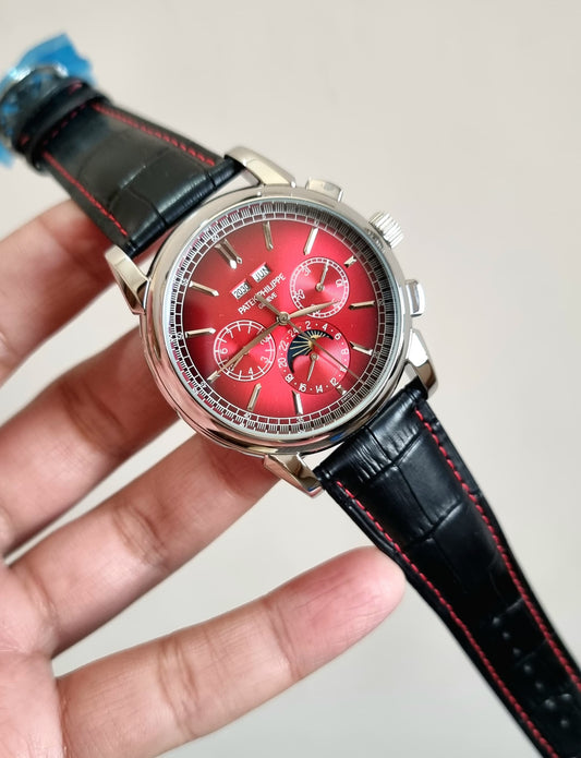 High Quality Luxury Branded Watch - Red Dail