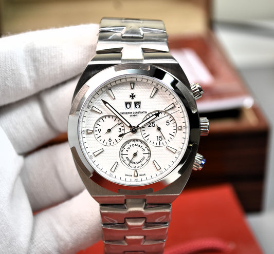 High Quality Luxury Branded Watch - White Dail