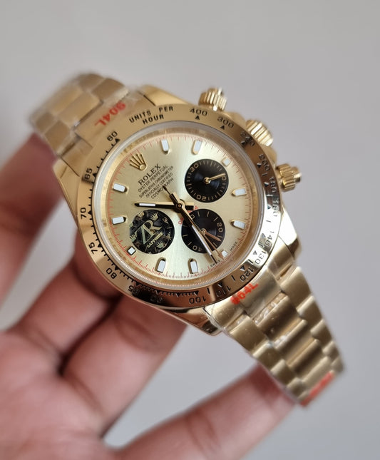 High Quality Luxury Branded Watch - Gold
