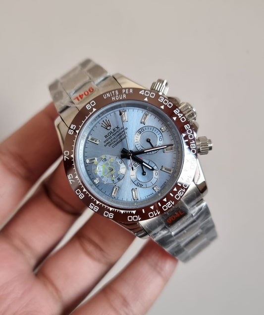 High Quality Luxury Branded Watch - Ice Blue Dail