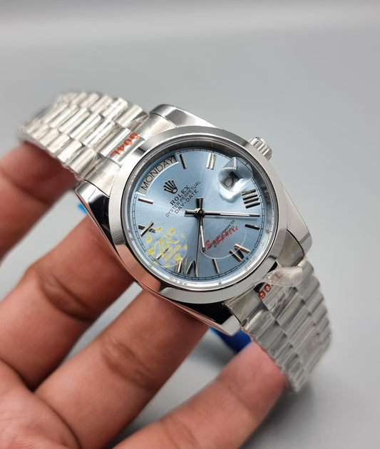 High Quality Luxury Branded Watch - Ice Blue Dail