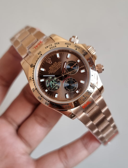 High Quality Luxury Branded Watch - Brown Dail