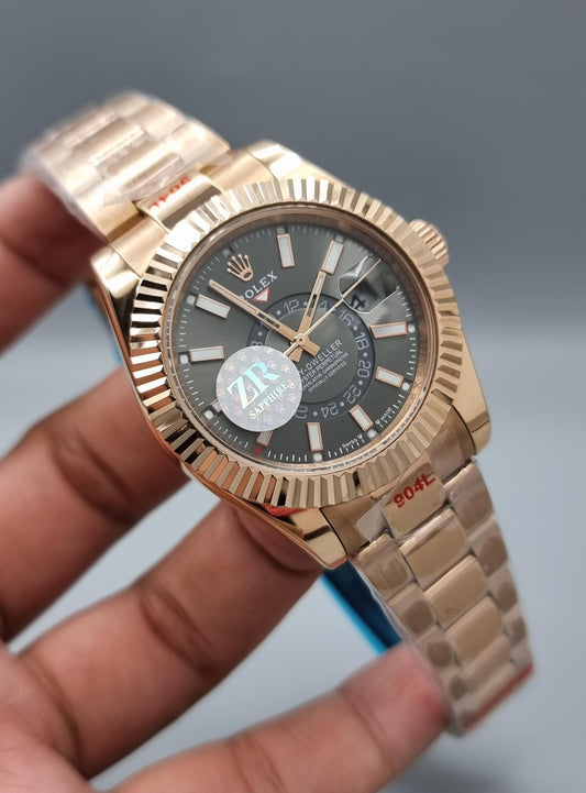 High Quality Luxury Branded Watch - Rose Gold
