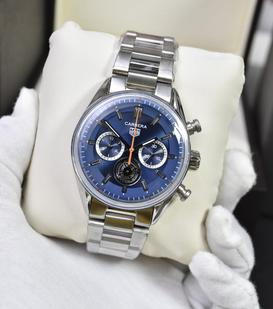 High Quality Luxury Branded Watch - Blue Dail