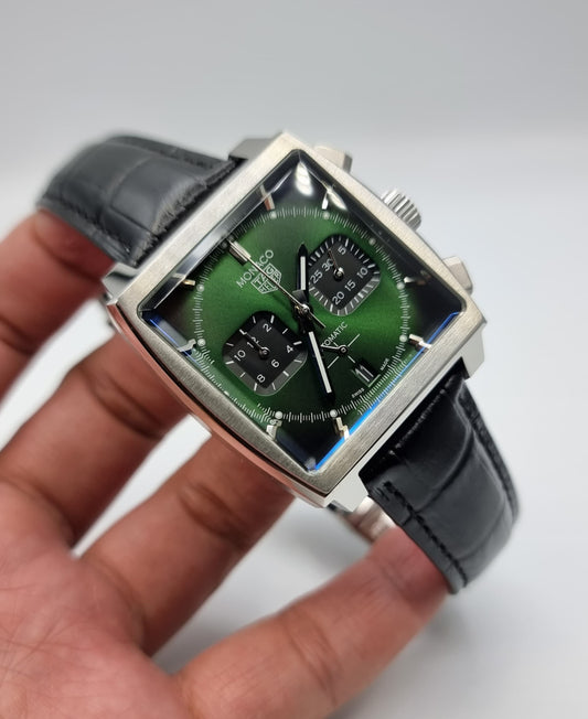 High Quality Luxury Branded Watch - Green Dail